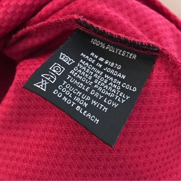 Mens Size XL Pebble Beach Performance Dark Cherry Check Texture Golf Shirt - Picture 5 of 8